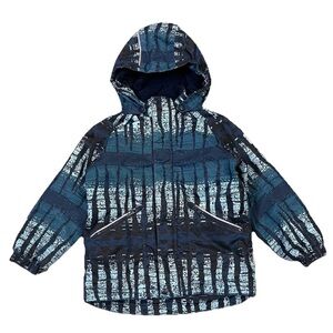 Reima TEC SKI Jacket Youth 6 yrs  EUR 116  Blue Graphic Hooded Quilted Liner